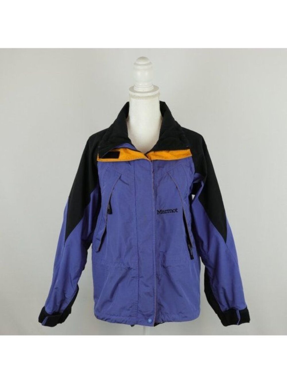 Marmot Women's Small Purple Black Hooded Winter Shell Jacket